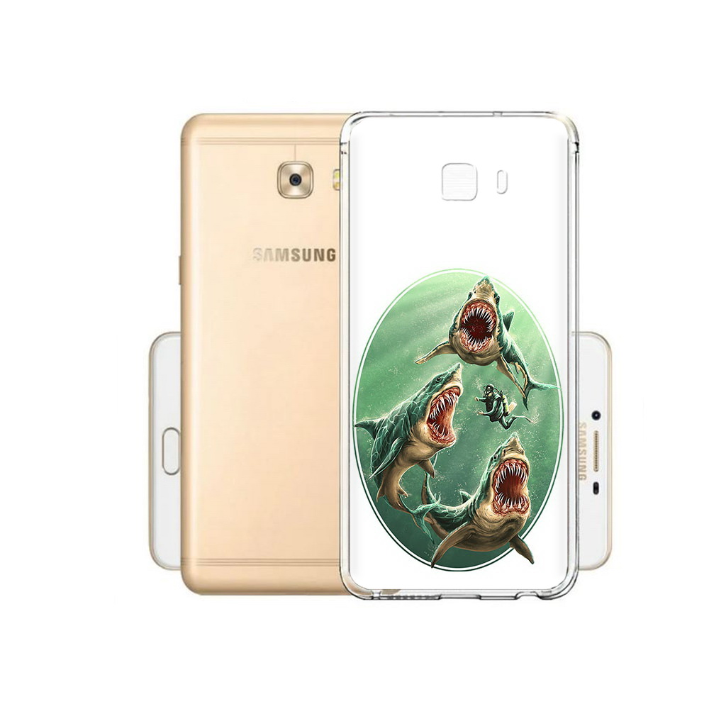 

Чехол MyPads Tocco для Samsung Galaxy C9 Pro синяя бездна, Прозрачный, Tocco