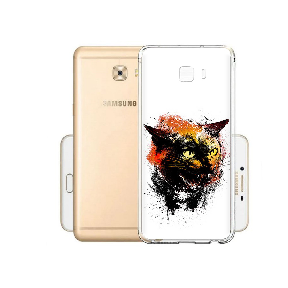 

Чехол MyPads Tocco для Samsung Galaxy C9 Pro сиамский кот, Прозрачный, Tocco