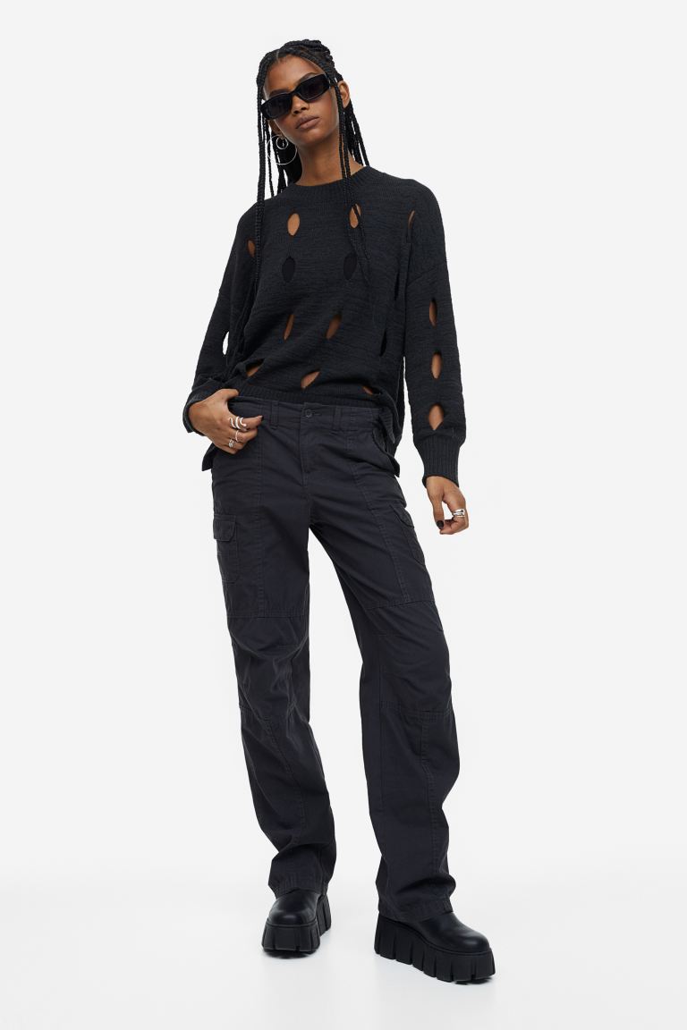 

Брюки женские H&M 1134305002 серые 48 EU (доставка из-за рубежа), Серый, 1134305002