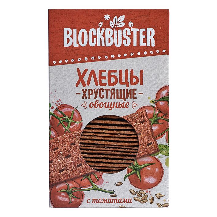 Хлебцы Blockbuster хрустящие с томатами 130г