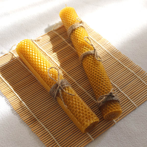 фото Свеча из вощины с перечной мятой и мандарином от zdravnica.shop