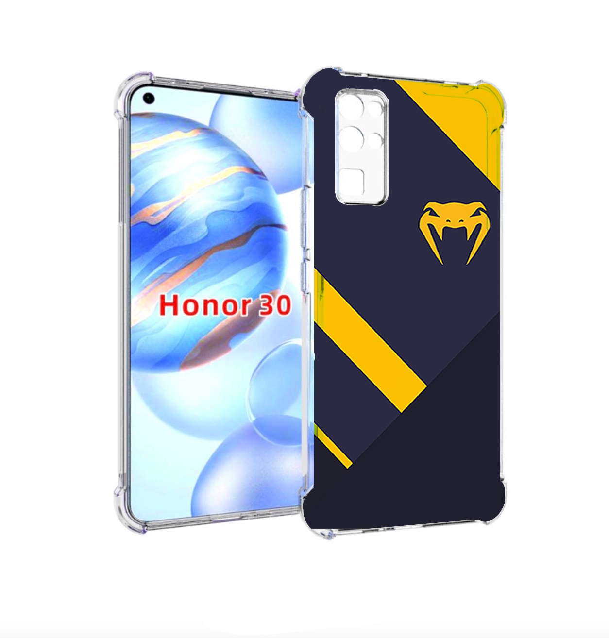

Чехол бампер MyPads venum мужской для Honor 30 (BMH-AN10) против, Прозрачный, Tocco