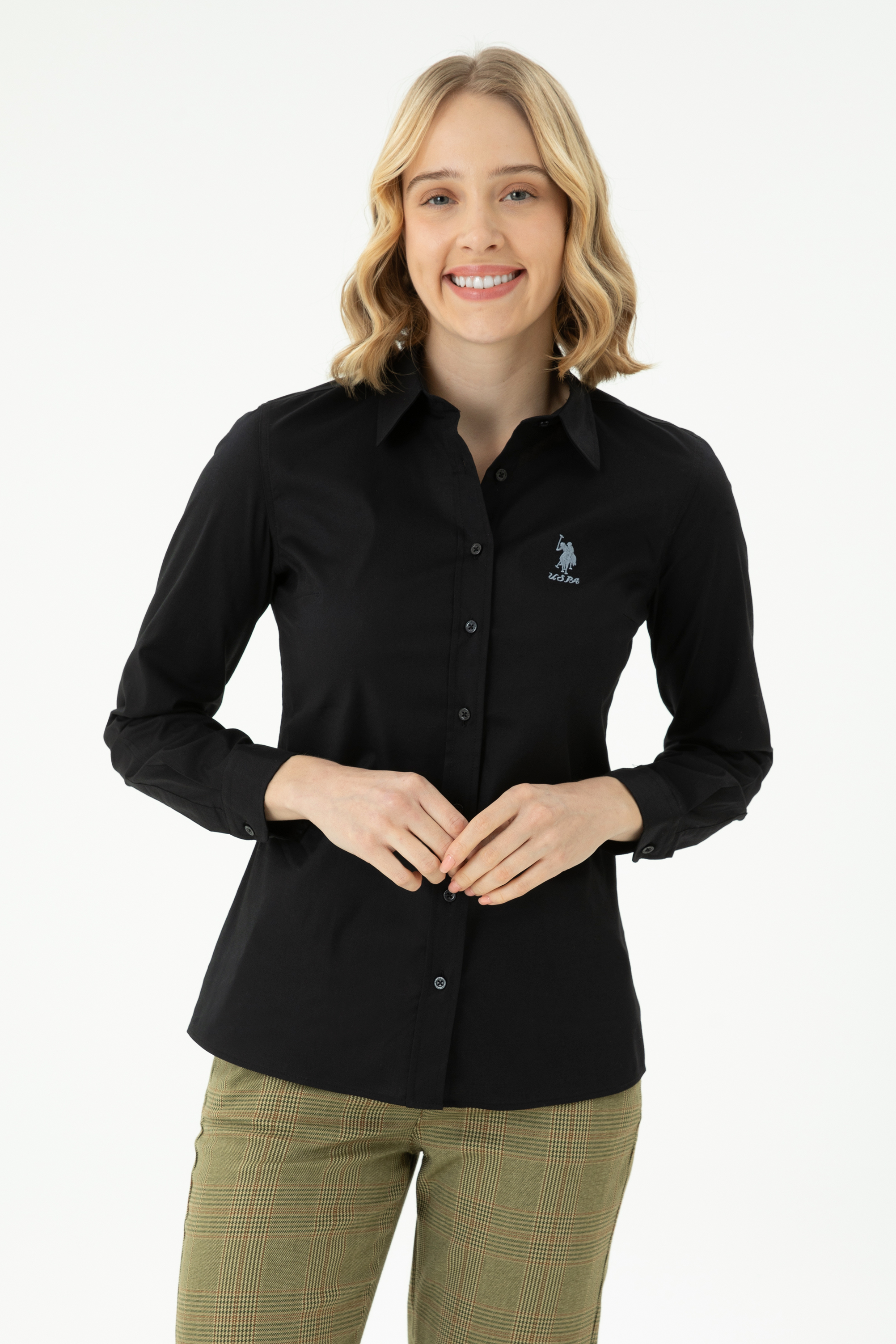 Рубашка женская US Polo Assn G082GL0040SALY023K черная 34