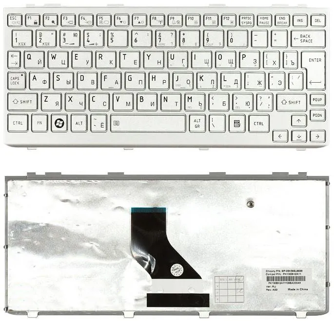 Клавиатура для ноутбуков Toshiba Portege T110, Satellite Pro T110, mini NB200 NB255 NB300