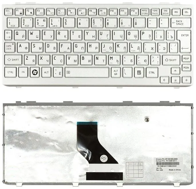 

Клавиатура для ноутбуков Toshiba Portege T110, Satellite Pro T110, mini NB200 NB255 NB300