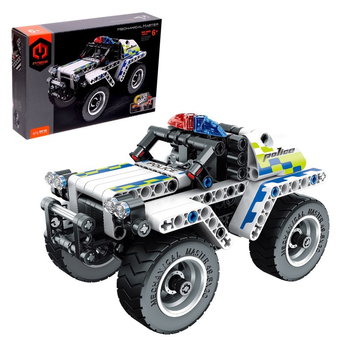 

Конструктор инерционный «Полицейский джип», 199 деталей