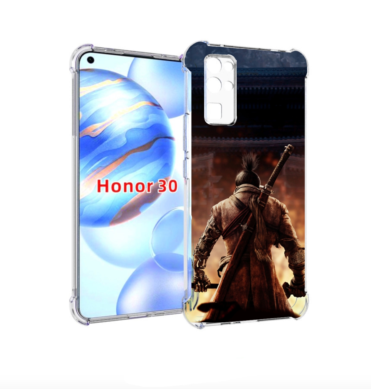 Чехол бампер MyPads sekiro для Honor 30 (BMH-AN10) противоударный