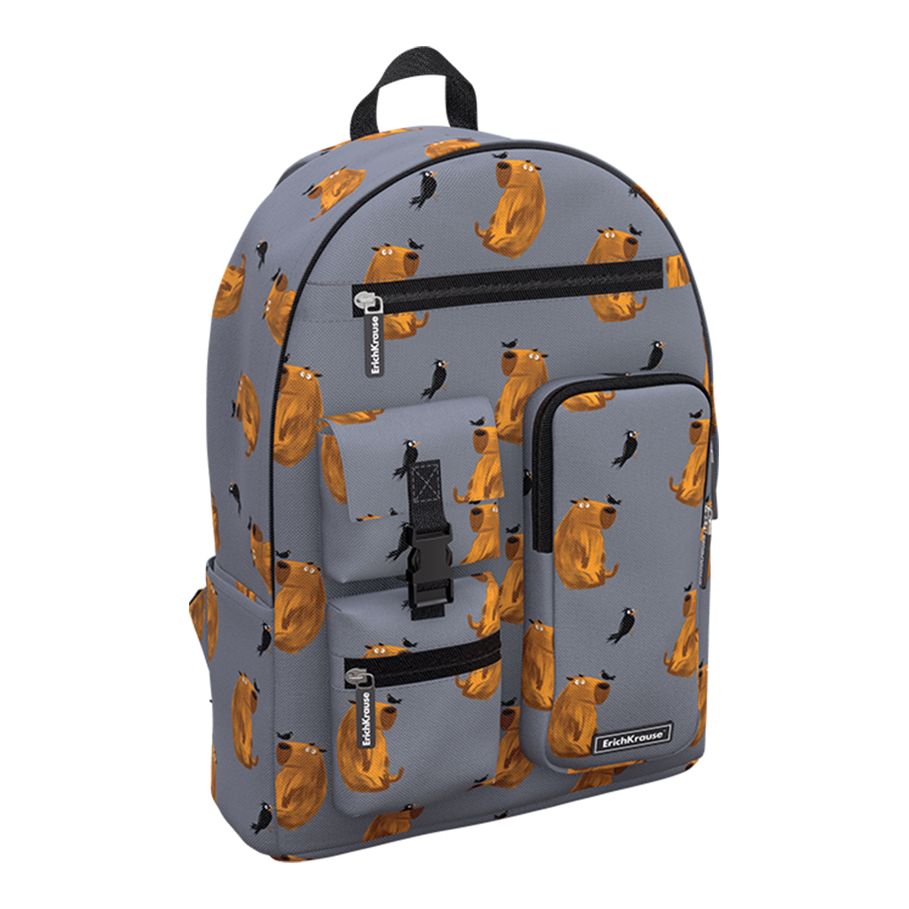 

Рюкзак ErichKrause ActiveLine Cargo 18L Capybara 60371, Серый, ActiveLine