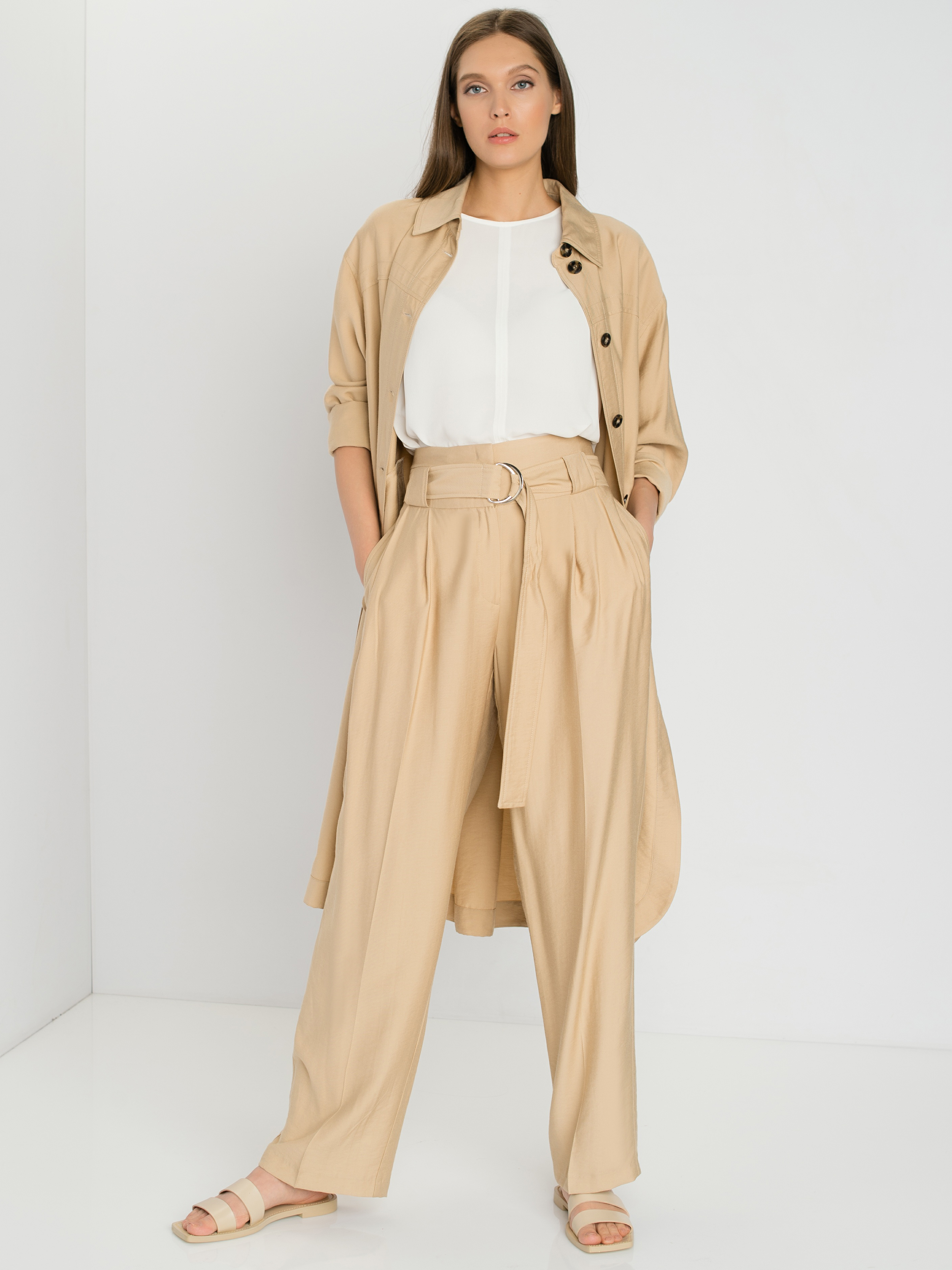 

Брюки женские Gerry Weber 720022-31338-90527 бежевые 36, 720022-31338-90527