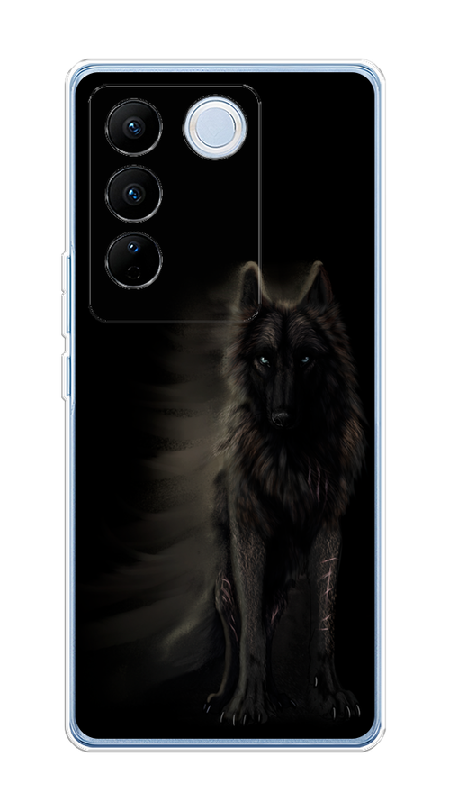 

Чехол на Vivo V27/V27 Pro "Туманный волк", Черный, 268550-1