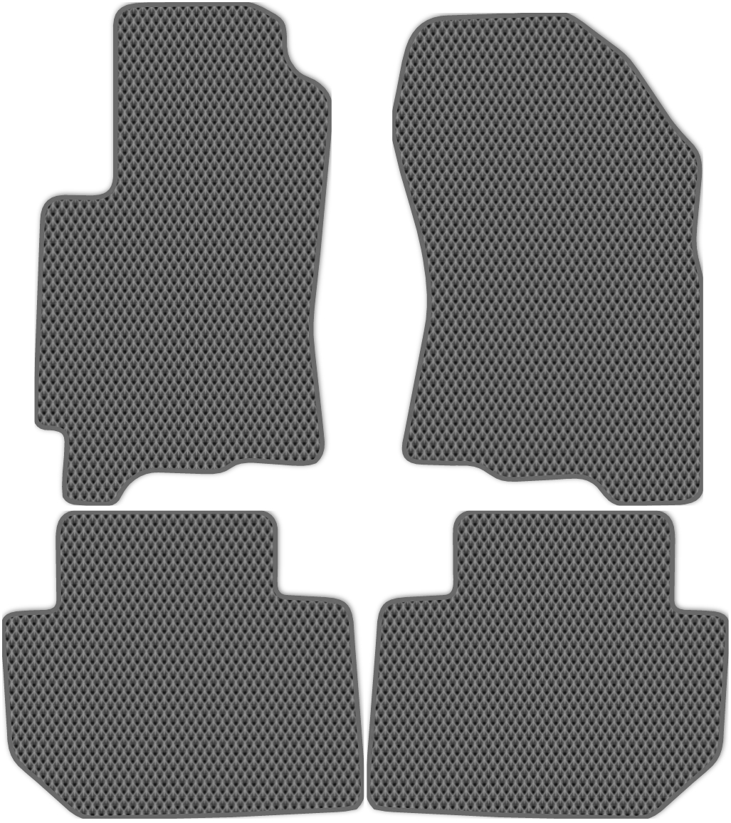 

Коврики ЭВА в салон для Subaru Tribeca (wx/w10) 2007 - 2014, 4 шт. серый, темно-серый кант, 4615-S4N-H