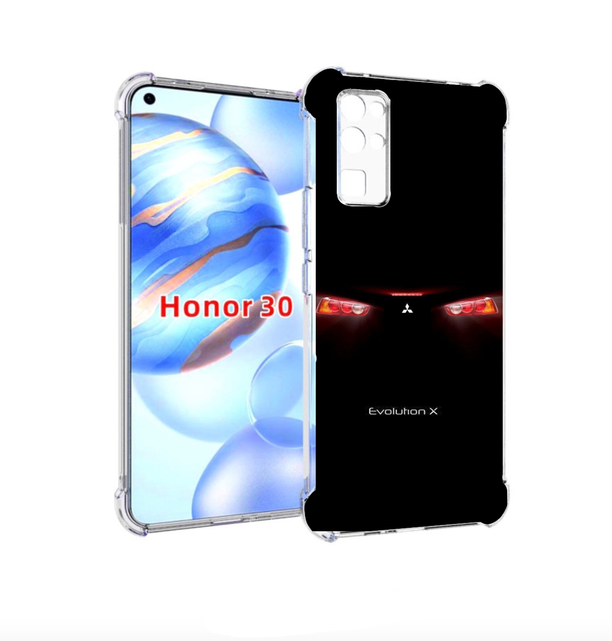 

Чехол бампер MyPads mitsubishi-мицубиси-1 для Honor 30 (BMH-AN10, Прозрачный, Tocco