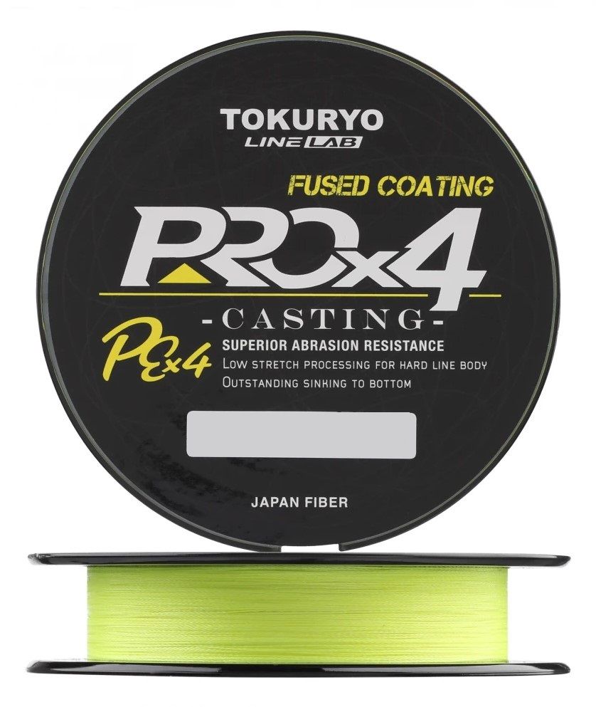 

Tokuryo Леска плетеная (шнур) TOKURYO PRO PE X4 YELLOW PE (PPX4Y04 (150 м 0,108мм) ), Желтый