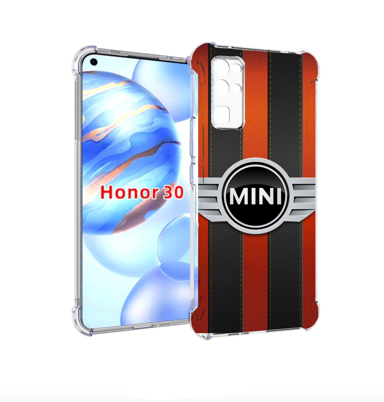 

Чехол бампер MyPads mini-мини-1 для Honor 30 (BMH-AN10) противоу, Прозрачный, Tocco