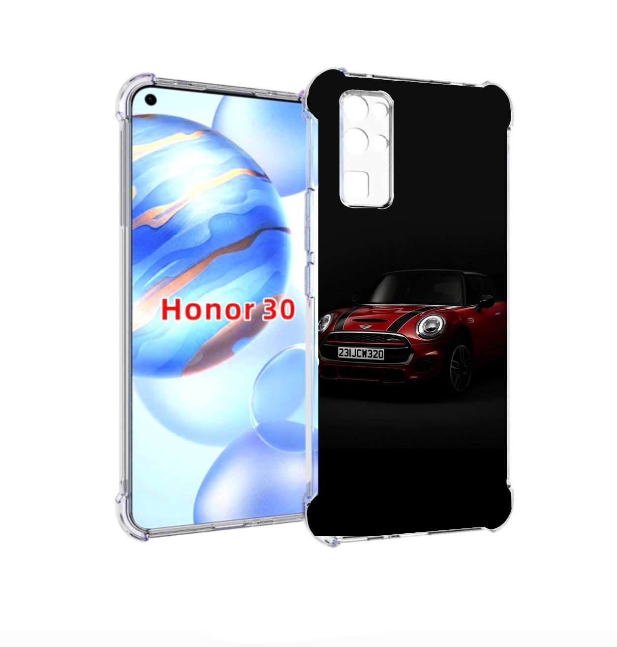 

Чехол бампер MyPads mini мини 4 для Honor 30 (BMH-AN10) противоу, Прозрачный, Tocco