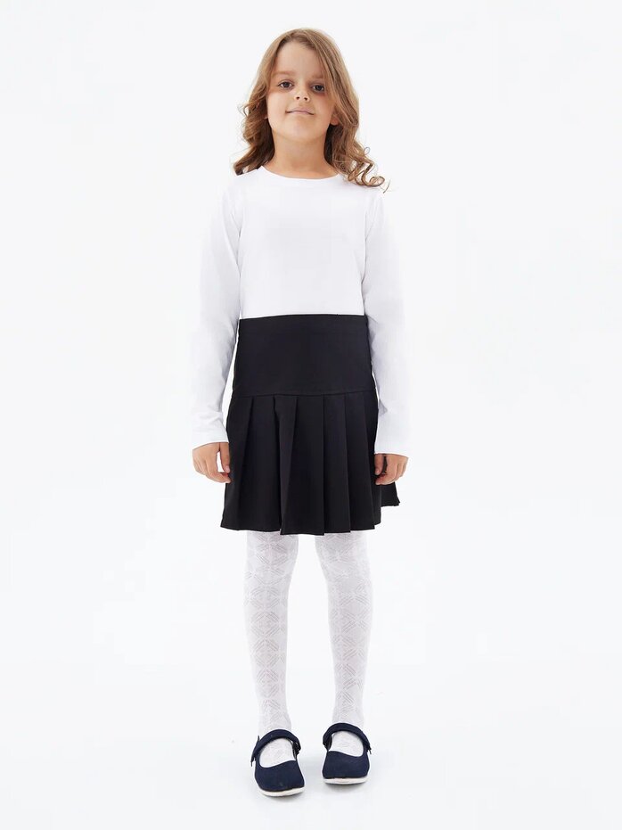 Фуфайка OVS для девочек, белая, 6-7 лет, 1815311 комплект для девочек фуфайка трикотажная футболка шорты текстильные