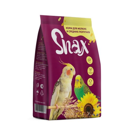 Корм для попугаев Snax, 500 г