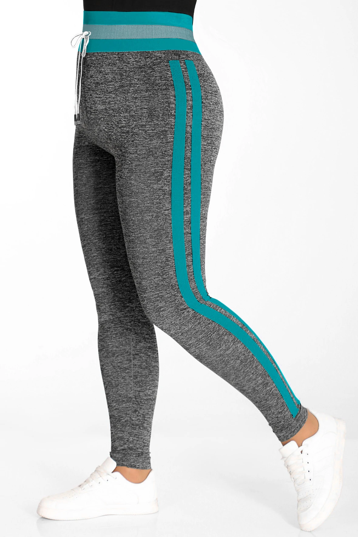

Спортивные леггинсы женские AlmondShop 1578 серые 54 RU, 1578