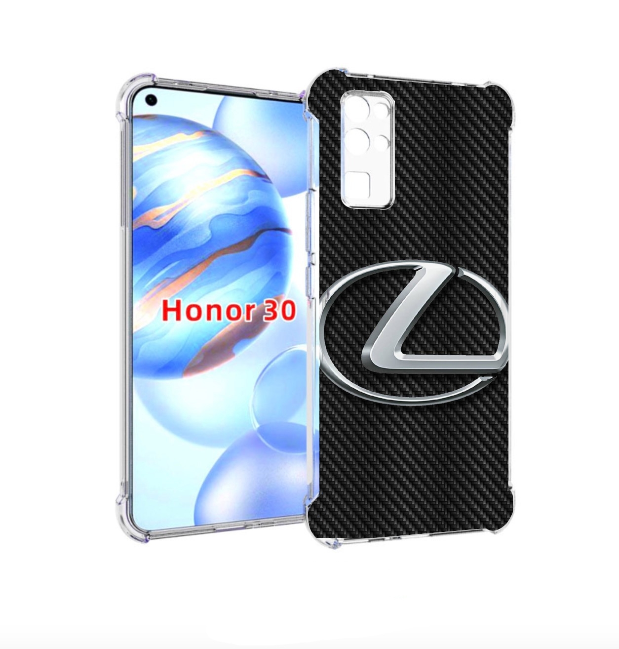 

Чехол бампер MyPads lexus лексус 3 для Honor 30 (BMH-AN10) проти, Прозрачный, Tocco