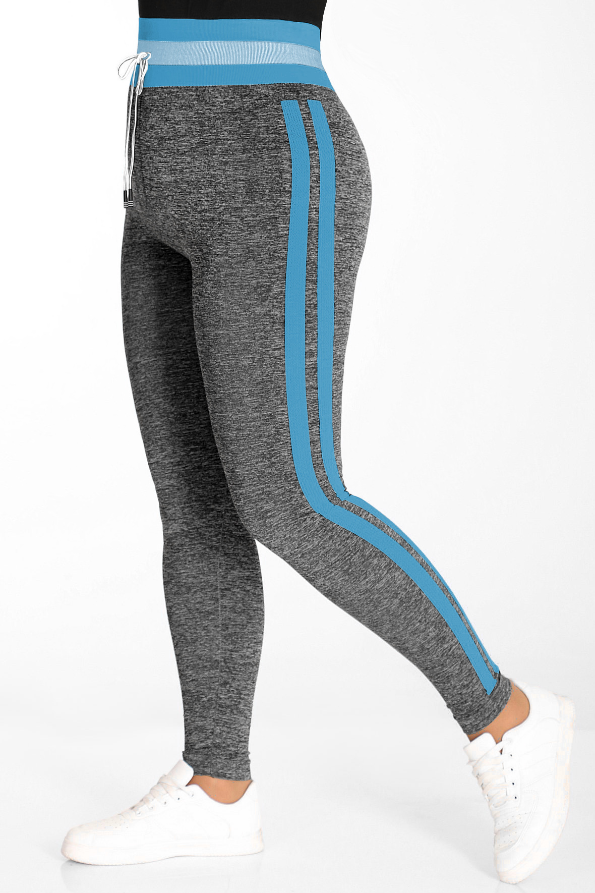 

Спортивные леггинсы женские AlmondShop 1578.С1 серые 50 RU, 1578.С1