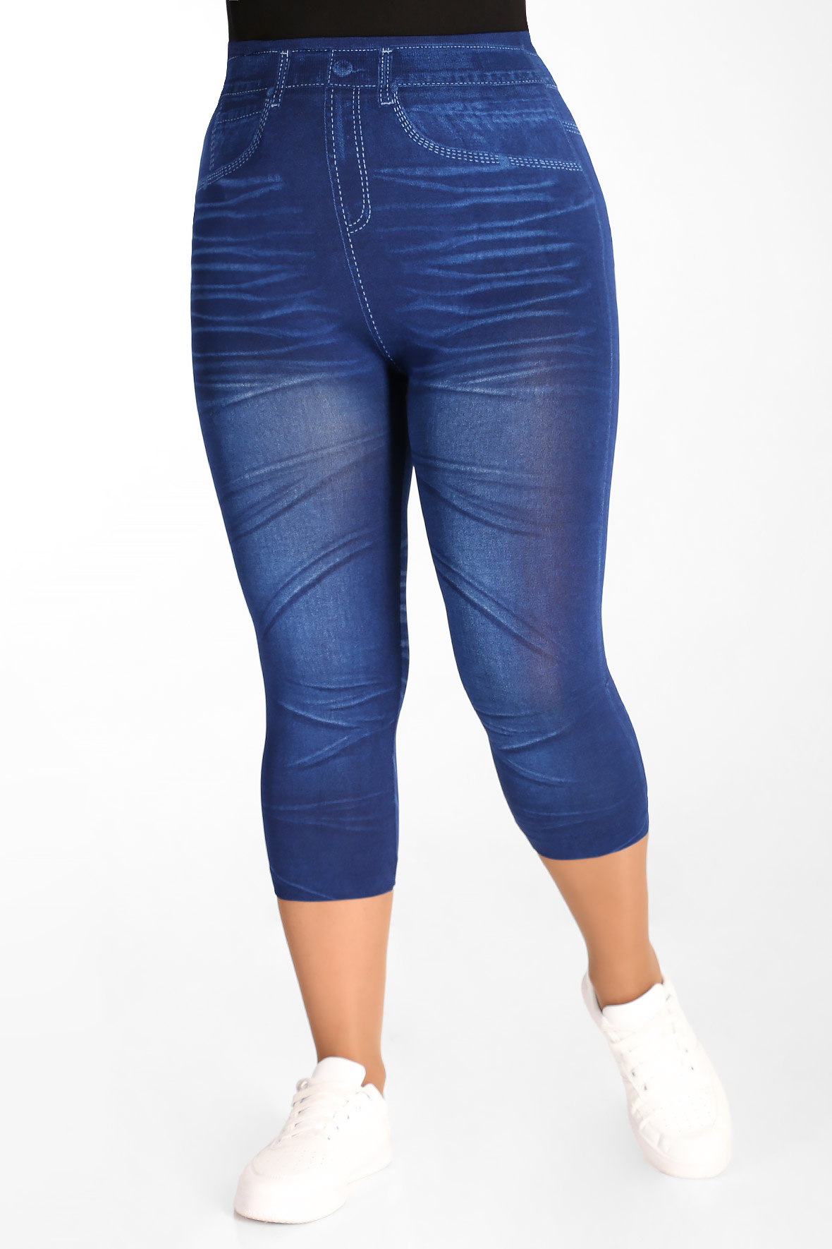 

Леггинсы женские AlmondShop Е-24-44.8.С1 синие 56 RU, Е-24-44.8.С1
