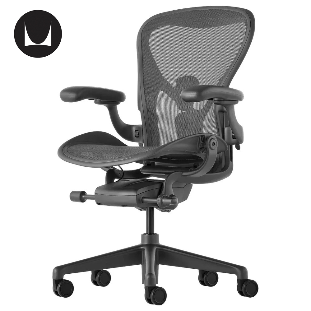 

Кресло Herman Miller Aeron Carbon, размер А, Серый, Aeron