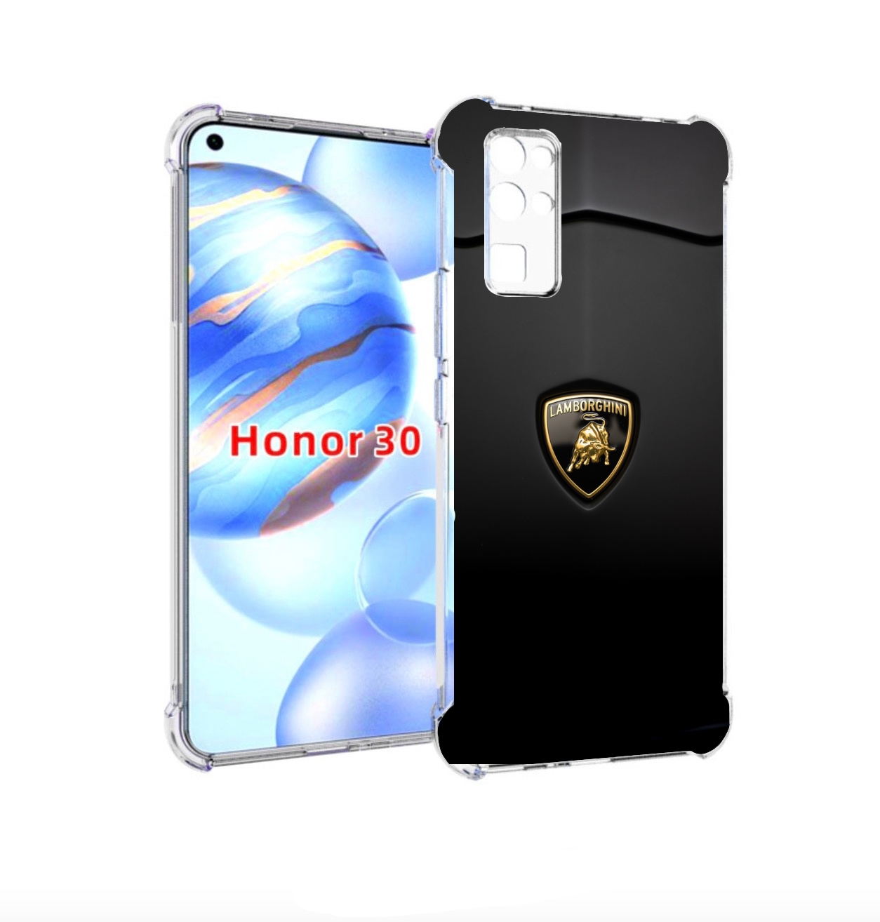 

Чехол бампер MyPads lamborghini ламба 3 для Honor 30 (BMH-AN10), Прозрачный, Tocco