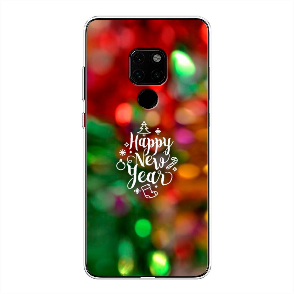 

Чехол на Huawei Mate 20 "Новый Год на елке", Зеленый;красный;желтый, 66850-5