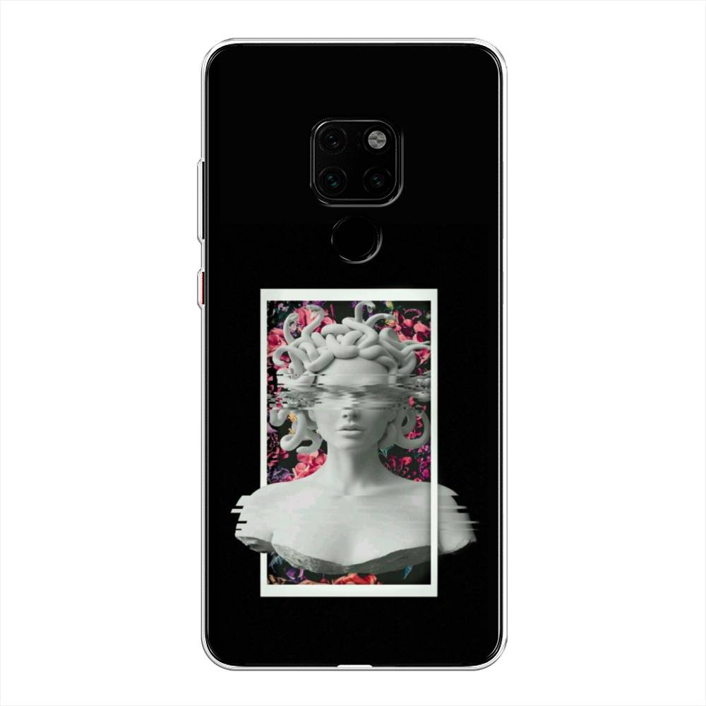 

Чехол на Huawei Mate 20 "Web Punk Медуза Горгона", Черный;серый, 66850-6