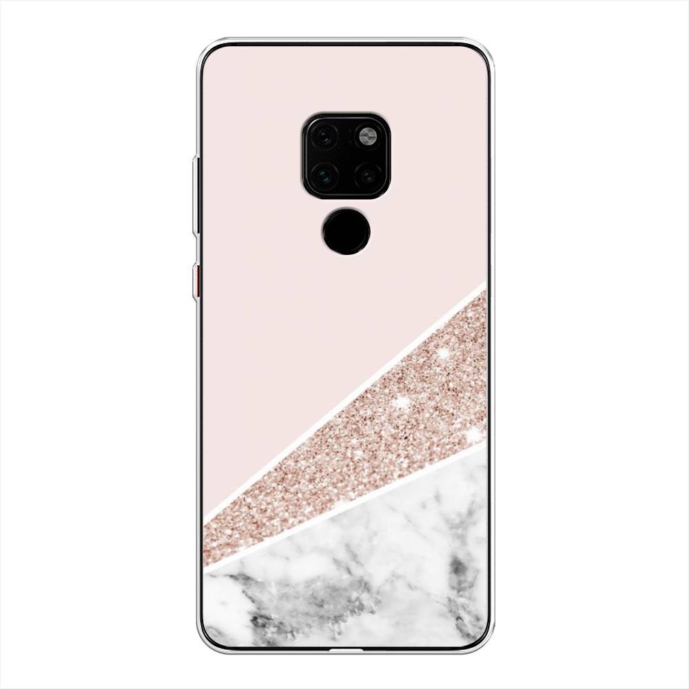 

Чехол на Huawei Mate 20 "Блестящий розовый мрамор", 66850-3