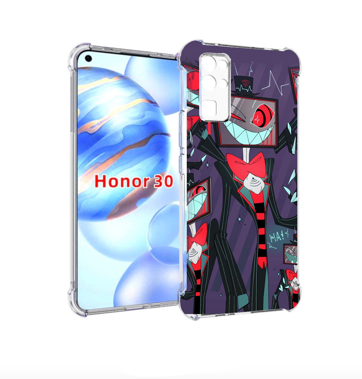 Чехол бампер MyPads hazbin hotel для Honor 30 (BMH-AN10) противо