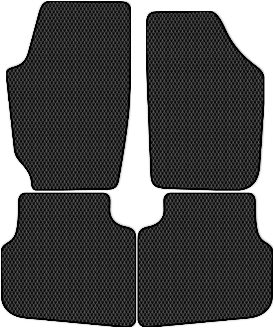 

Коврики ЭВА в салон для Skoda Roomster (5J) 2006 - 2015, 4 шт. черный, 4410-S4N-H