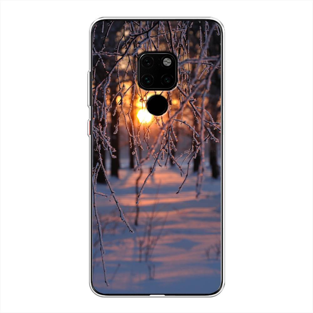 

Чехол на Huawei Mate 20 "Зима 7", Оранжевый;розовый;черный, 66850-2