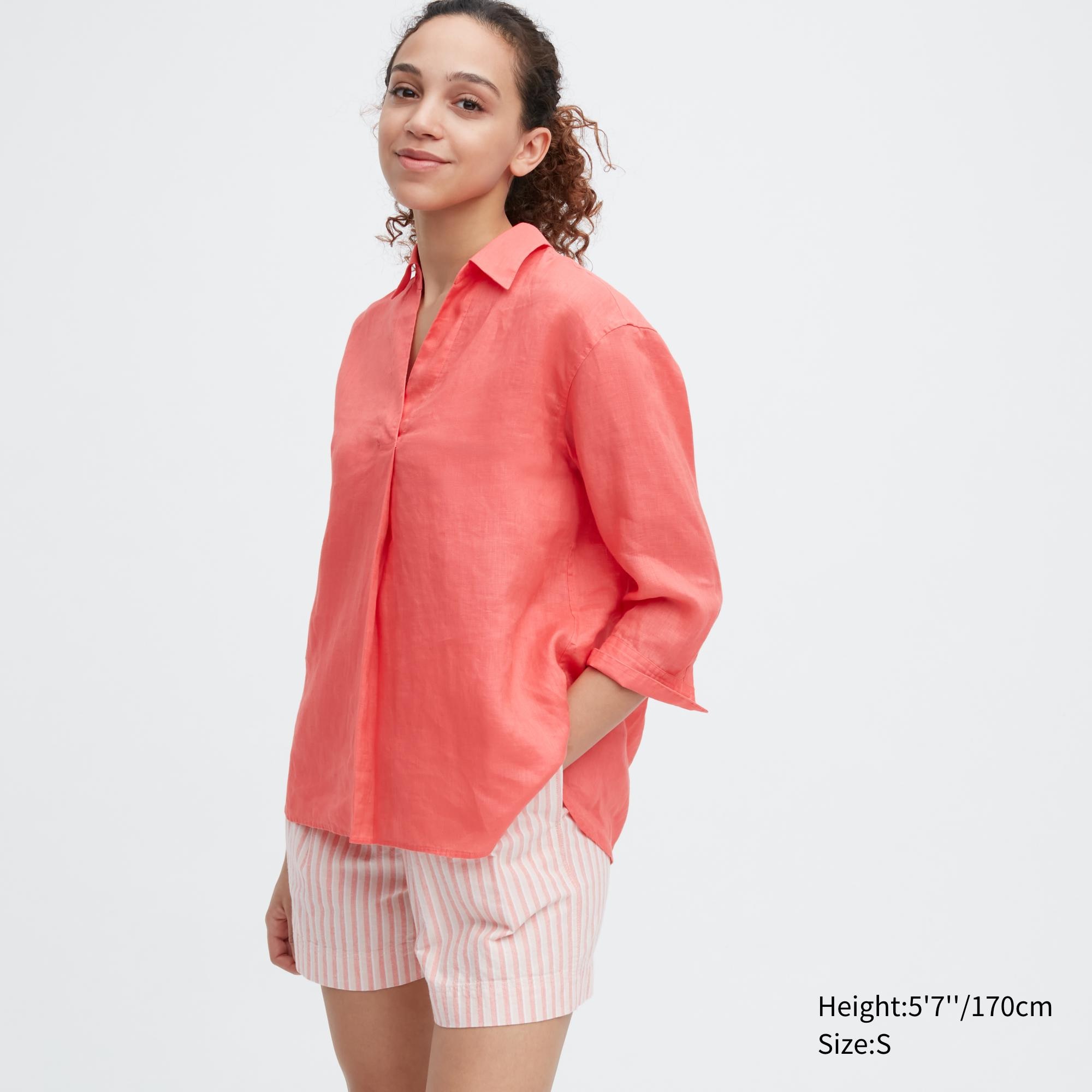 Блуза женская UNIQLO 455750COL24 оранжевая XL (доставка из-за рубежа)