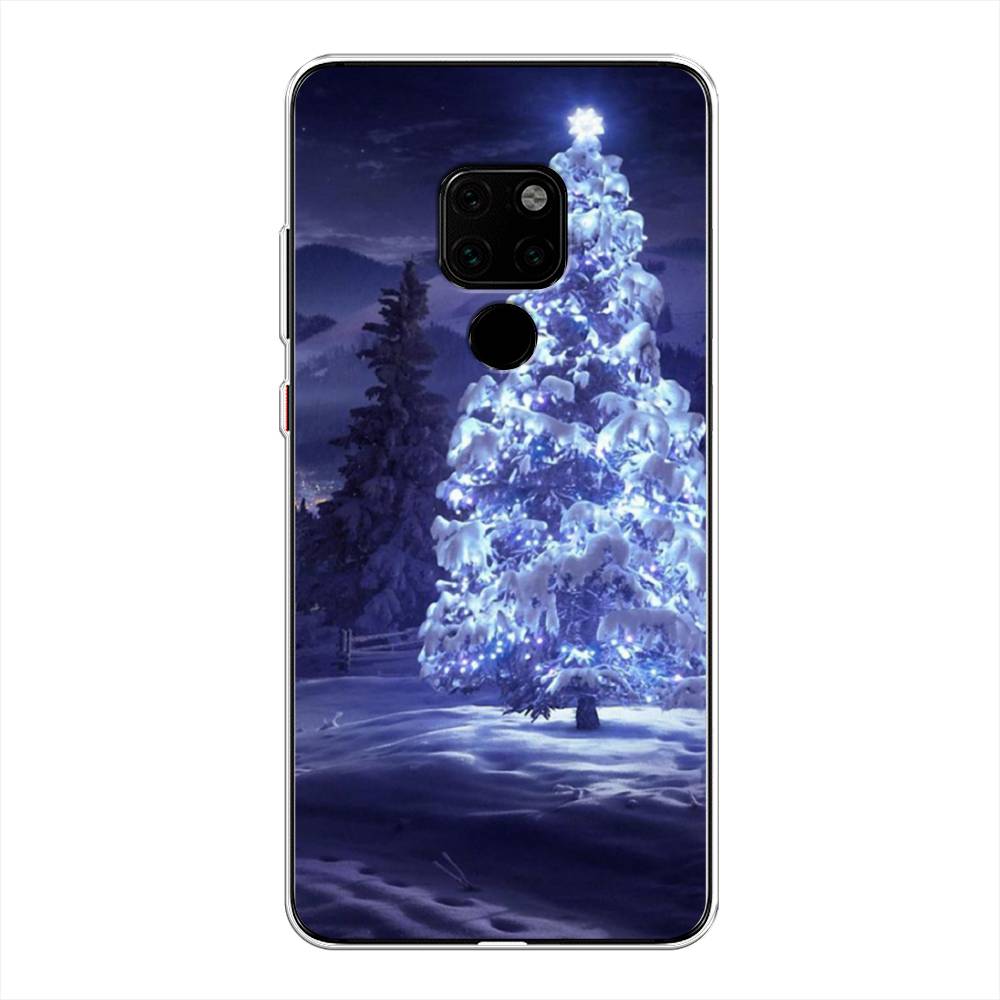 

Чехол на Huawei Mate 20 "Зима 4", Синий;черный;белый, 66850-2