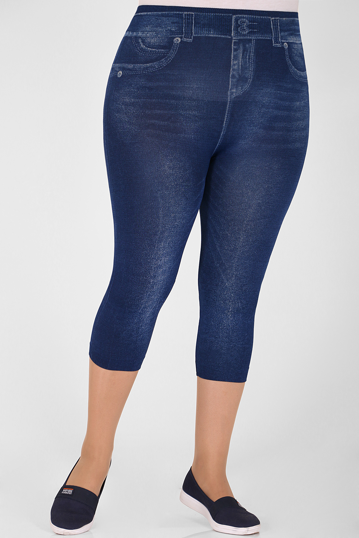 

Леггинсы женские AlmondShop Е-24-44.2.С1 синие 56 RU, Е-24-44.2.С1