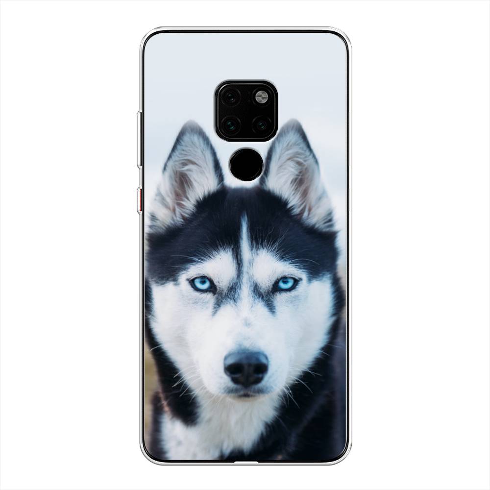 

Чехол на Huawei Mate 20 "Хаски 2", Синий;белый, 66850-1