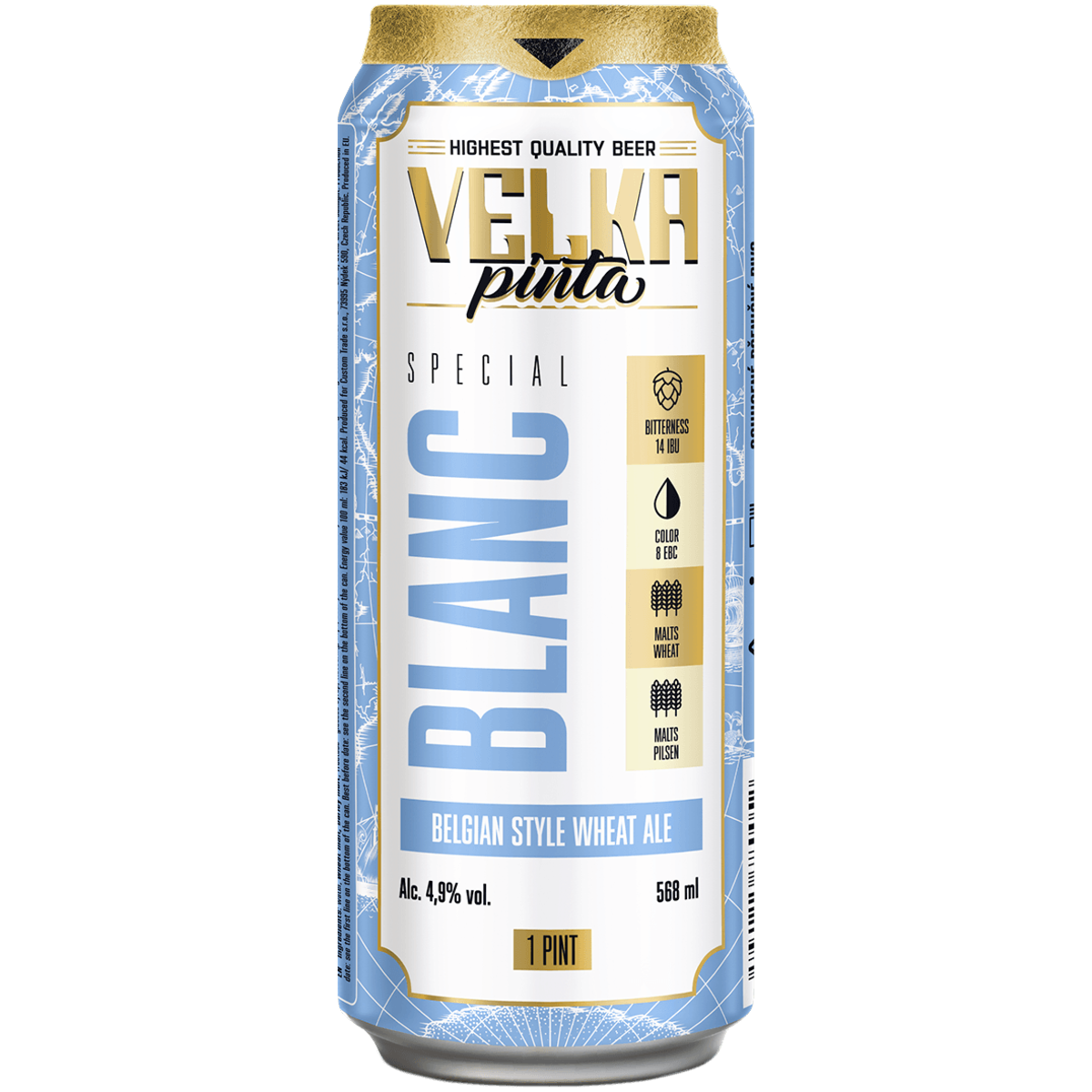 

Пивной напиток Velka Pinta Blanc светлое 0,568 л ж/б