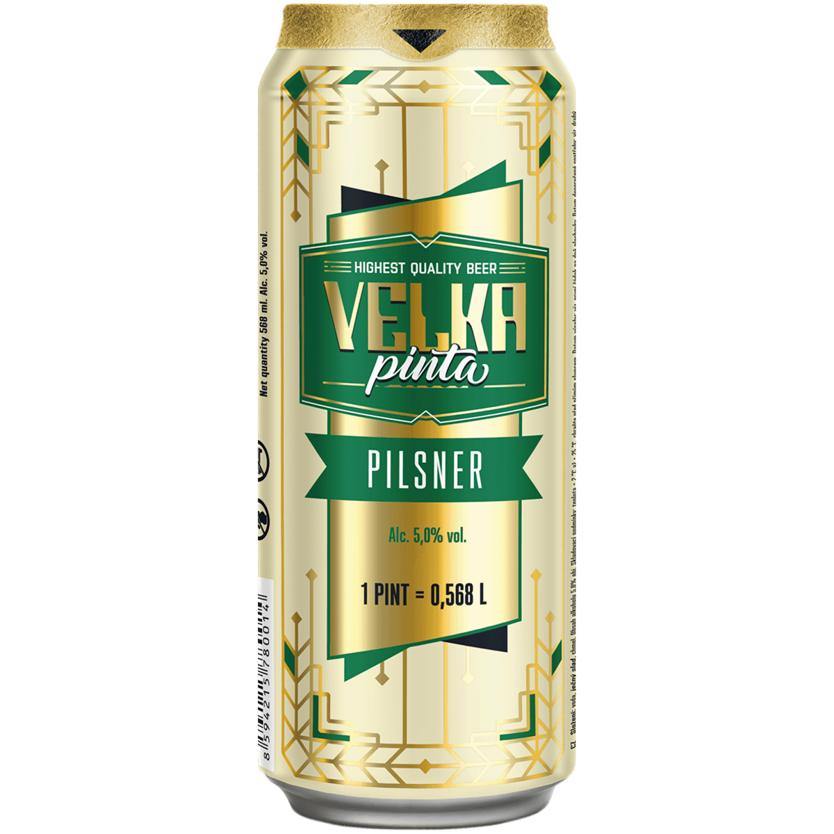 

Пиво Velka Pinta Pilsner светлое 0,568 л ж/б