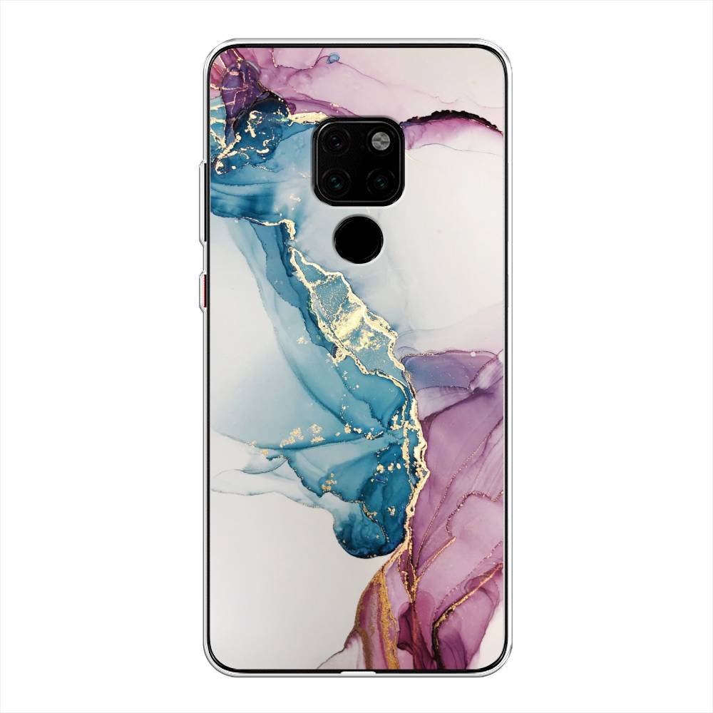 

Чехол на Huawei Mate 20 "Розовые разводы рисунок", 66850-3