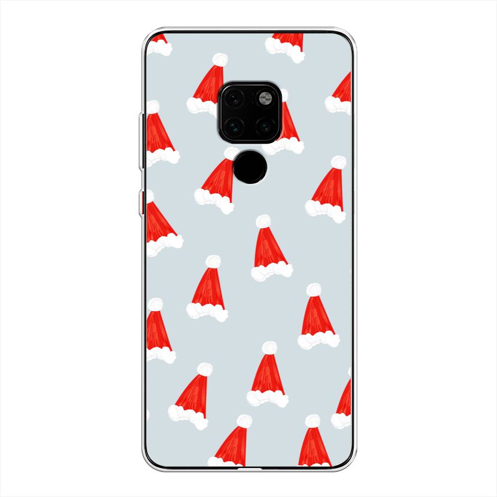 

Чехол на Huawei Mate 20 "Новогодние шапочки", Белый;красный;серый, 66850-5