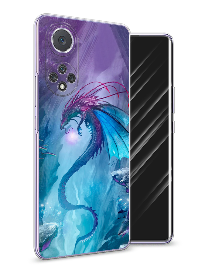 

Чехол Awog на Huawei Nova 9 "Водный дракон", Голубой;фиолетовый;синий, 6106150-2