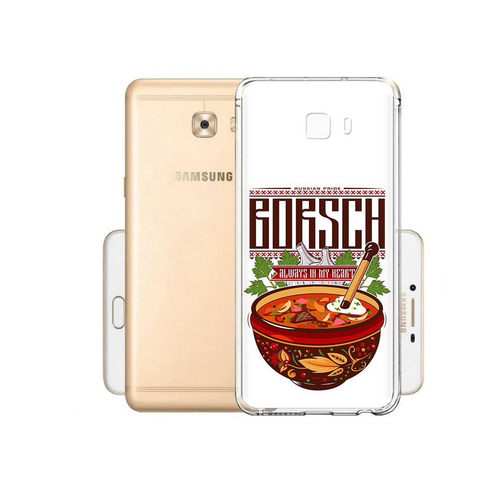 

Чехол MyPads Tocco для Samsung Galaxy C9 Pro русский борщ, Прозрачный, Tocco