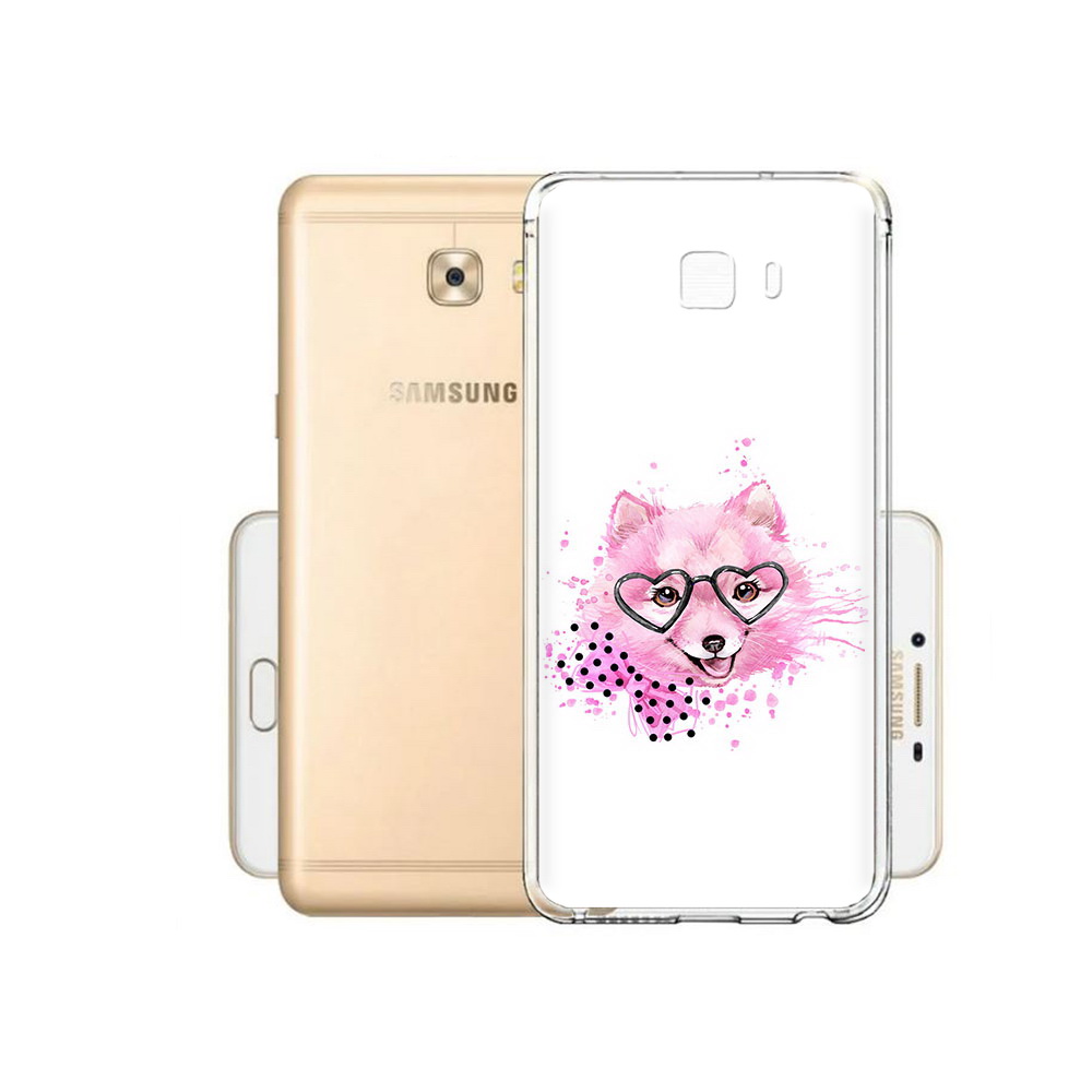 

Чехол MyPads Tocco для Samsung Galaxy C9 Pro розовый волченок, Прозрачный, Tocco