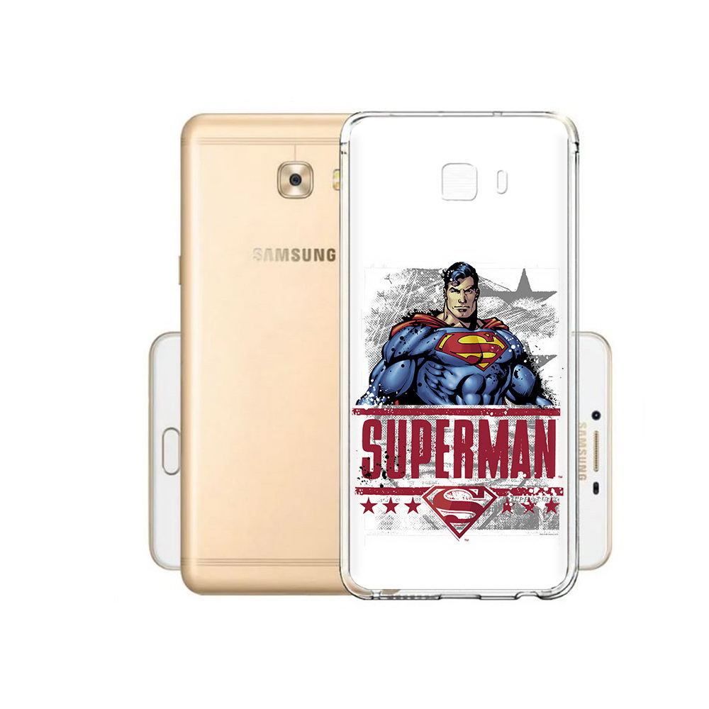 

Чехол MyPads Tocco для Samsung Galaxy C9 Pro рисунок супермен, Прозрачный, Tocco