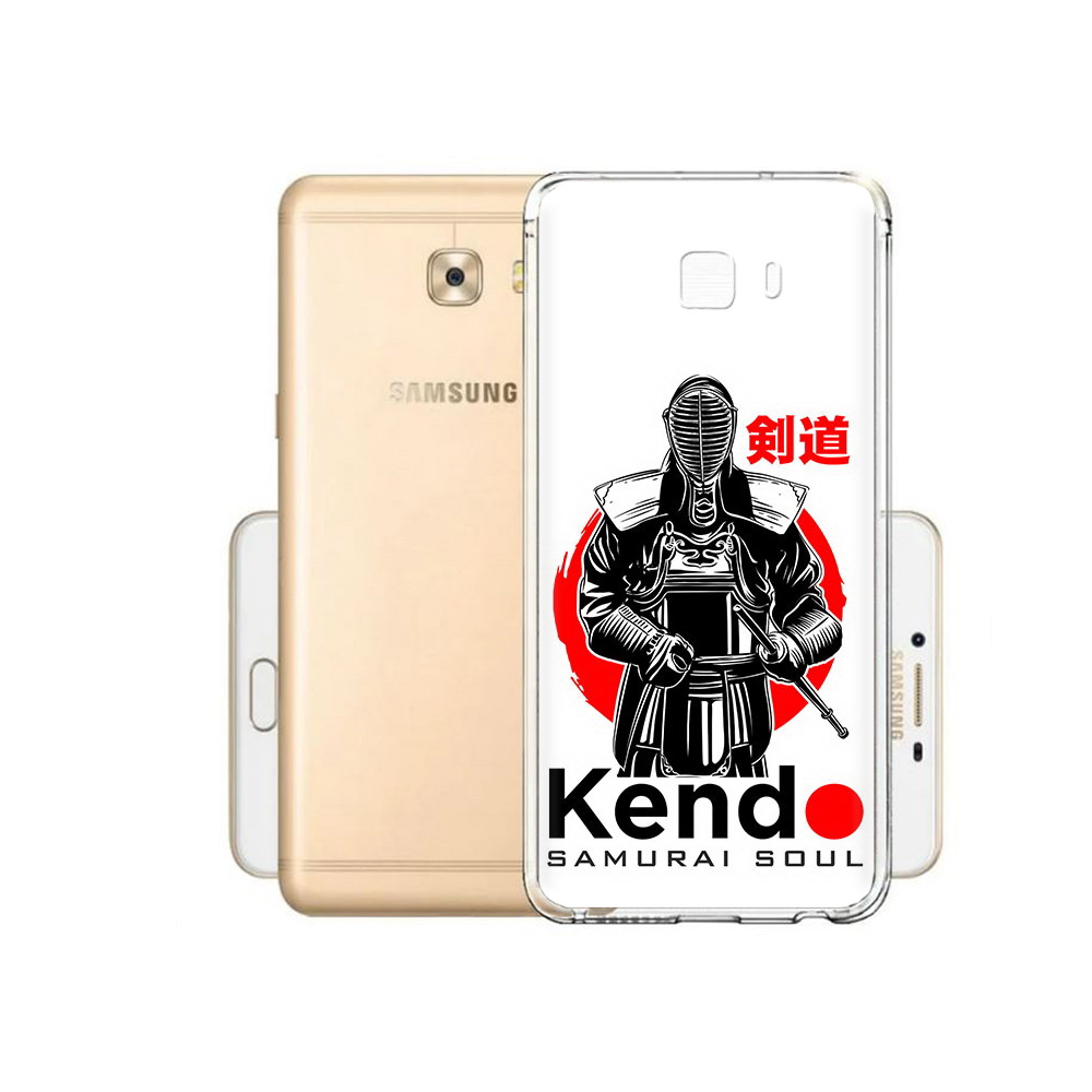 

Чехол MyPads Tocco для Samsung Galaxy C9 Pro рисованый самурай, Прозрачный, Tocco