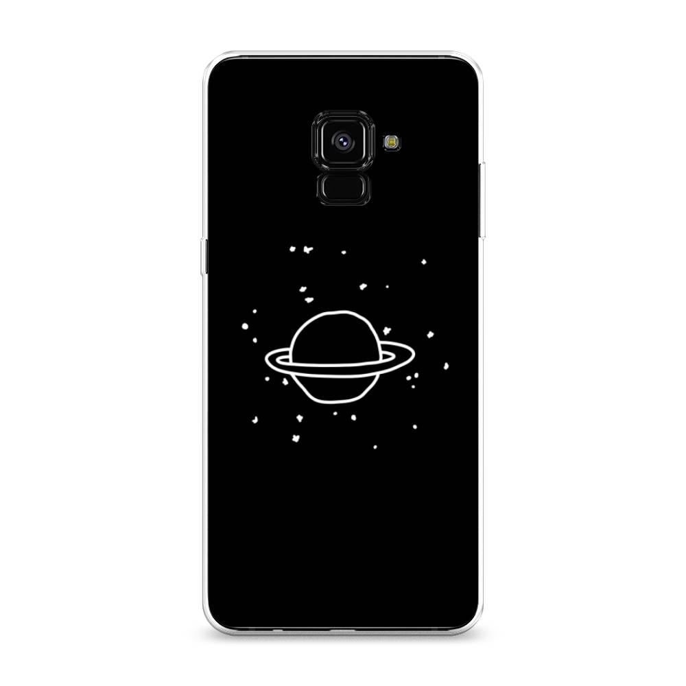 

Чехол Awog на Samsung Galaxy A8 + "Дудл Юпитера", Белый;черный, 25550-4