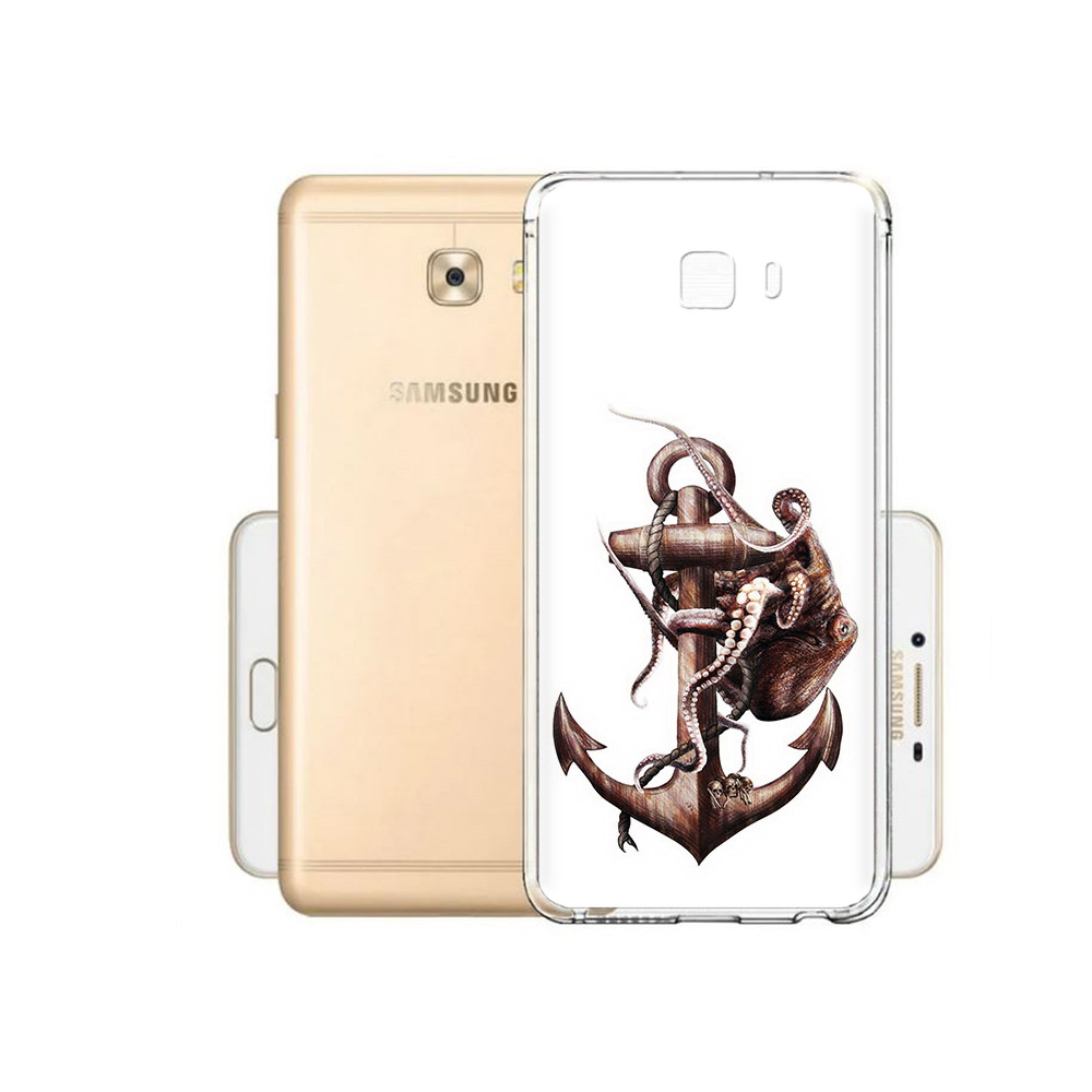 

Чехол MyPads Tocco для Samsung Galaxy C9 Pro ржавый якорь, Прозрачный, Tocco