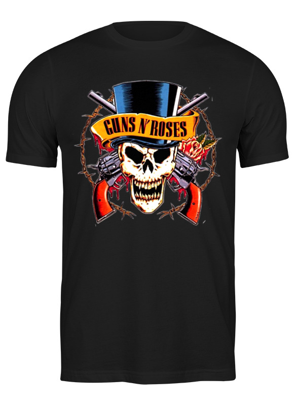 

Футболка мужская Printio Guns n' roses черная 3XL, Черный, Guns n' roses