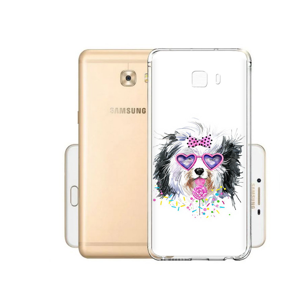 

Чехол MyPads Tocco для Samsung Galaxy C9 Pro пушистик, Прозрачный, Tocco